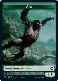 Ape // Beast Double-sided Token [Double Masters Tokens] | Game Haven TX