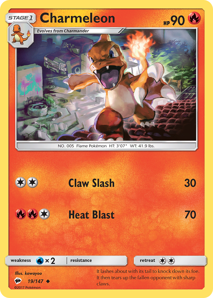 Charmeleon (19/147) [Sun & Moon: Burning Shadows] | Game Haven TX
