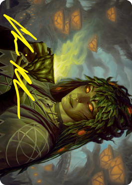 Dina, Soul Steeper Art Card (Gold-Stamped Signature) [Strixhaven: School of Mages Art Series] | Game Haven TX