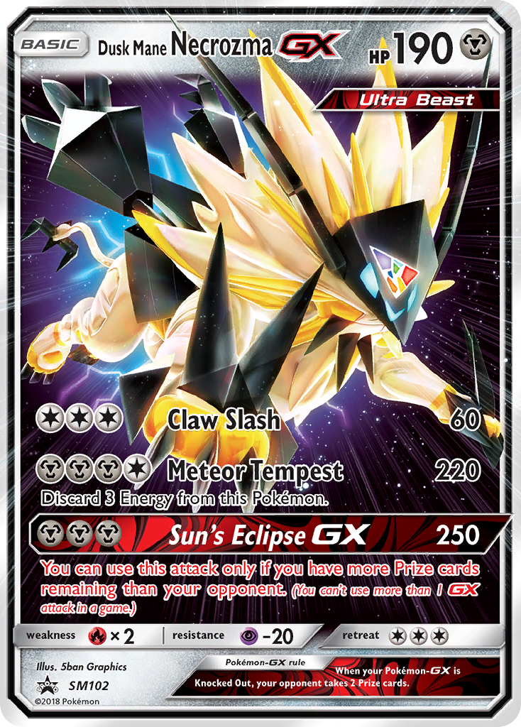 Dusk Mane Necrozma GX (SM102) [Sun & Moon: Black Star Promos] | Game Haven TX