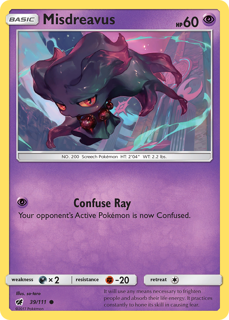 Misdreavus (39/111) [Sun & Moon: Crimson Invasion] | Game Haven TX