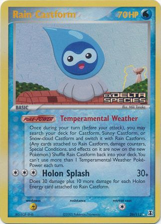 Rain Castform (26/113) (Stamped) [EX: Delta Species] | Game Haven TX