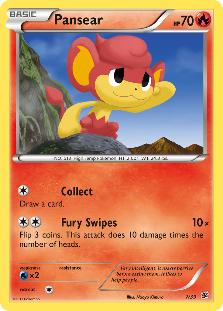Pansear (7/39) [XY: Kalos Starter Set] | Game Haven TX