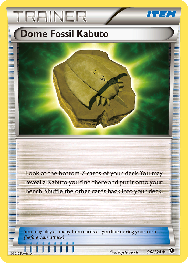 Dome Fossil Kabuto (96/124) [XY: Fates Collide] | Game Haven TX