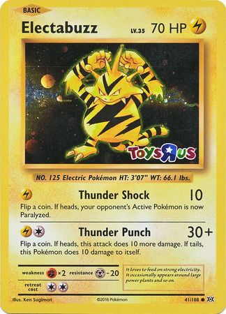 Electabuzz (41/108) (Toys R Us Promo) [XY: Evolutions] | Game Haven TX