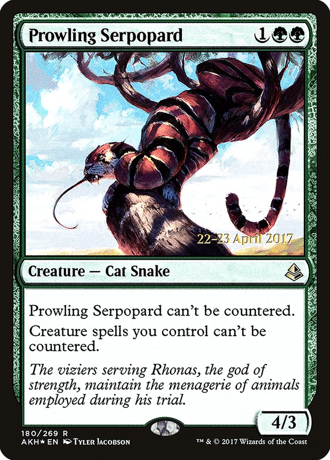 Prowling Serpopard [Amonkhet Promos] | Game Haven TX
