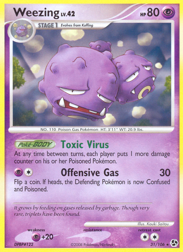 Weezing (31/106) [Diamond & Pearl: Great Encounters] | Game Haven TX