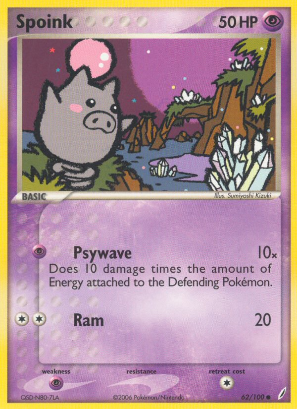 Spoink (62/100) [EX: Crystal Guardians] | Game Haven TX