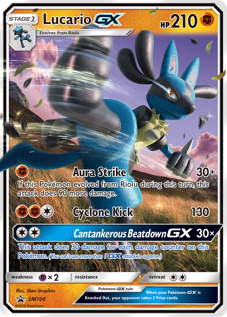 Lucario GX (SM100) [Sun & Moon: Black Star Promos] | Game Haven TX