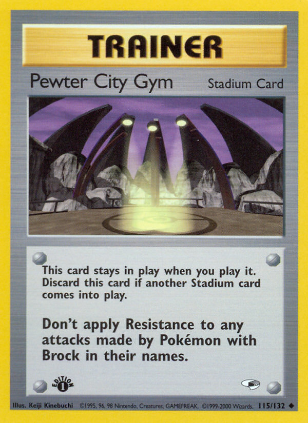 Pewter City Gym (115/132) [Gym Heroes 1st Edition] | Game Haven TX