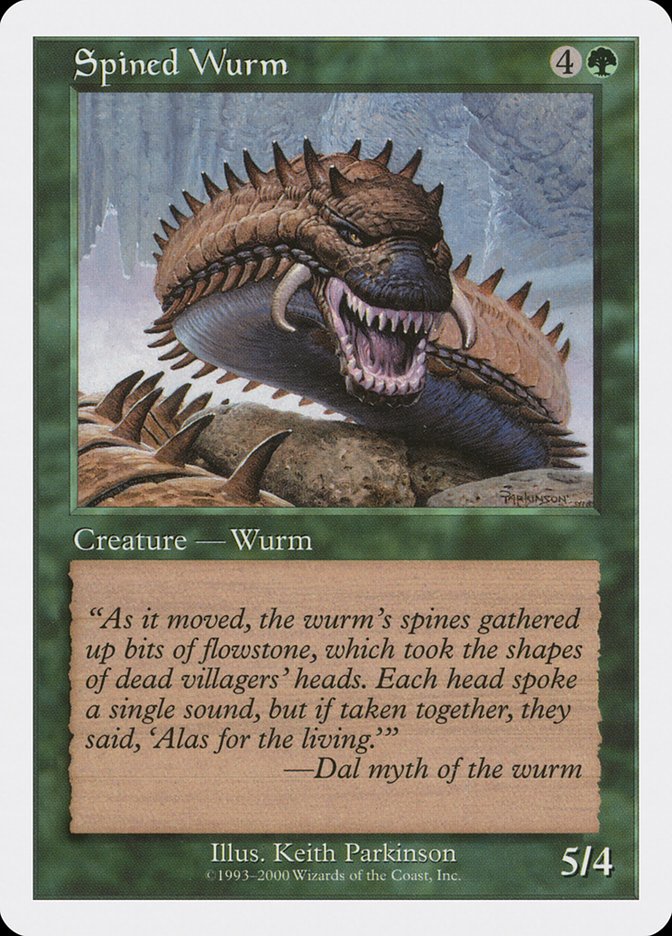 Spined Wurm [Magazine Inserts] | Game Haven TX