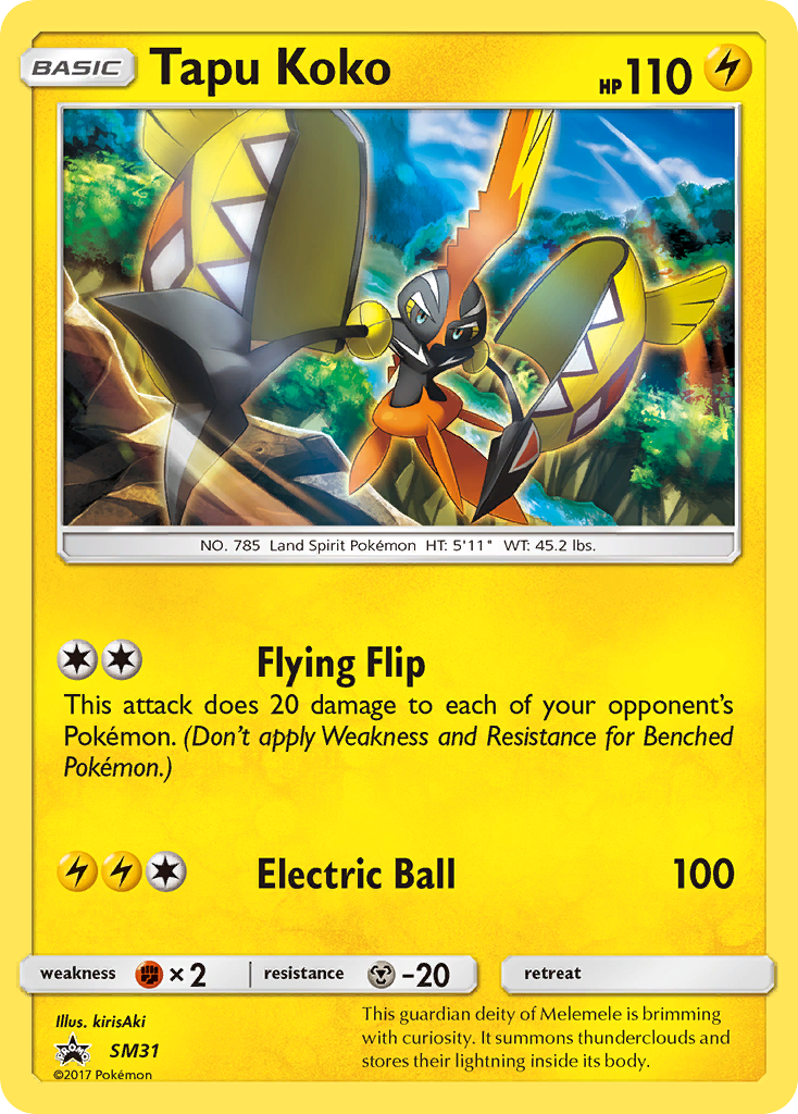 Tapu Koko (SM31) [Sun & Moon: Black Star Promos] | Game Haven TX