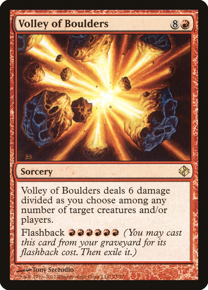 Volley of Boulders [Duel Decks: Venser vs. Koth] | Game Haven TX