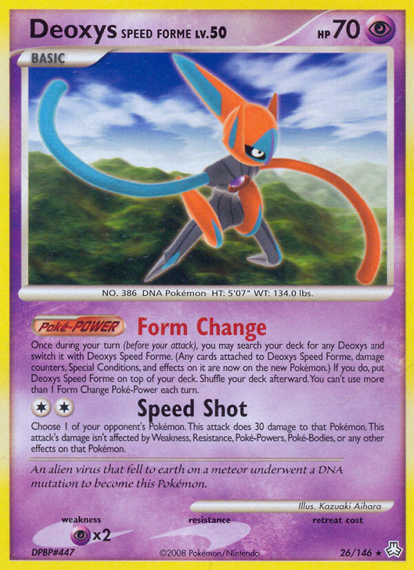 Deoxys Speed Forme (26/146) [Diamond & Pearl: Legends Awakened] | Game Haven TX