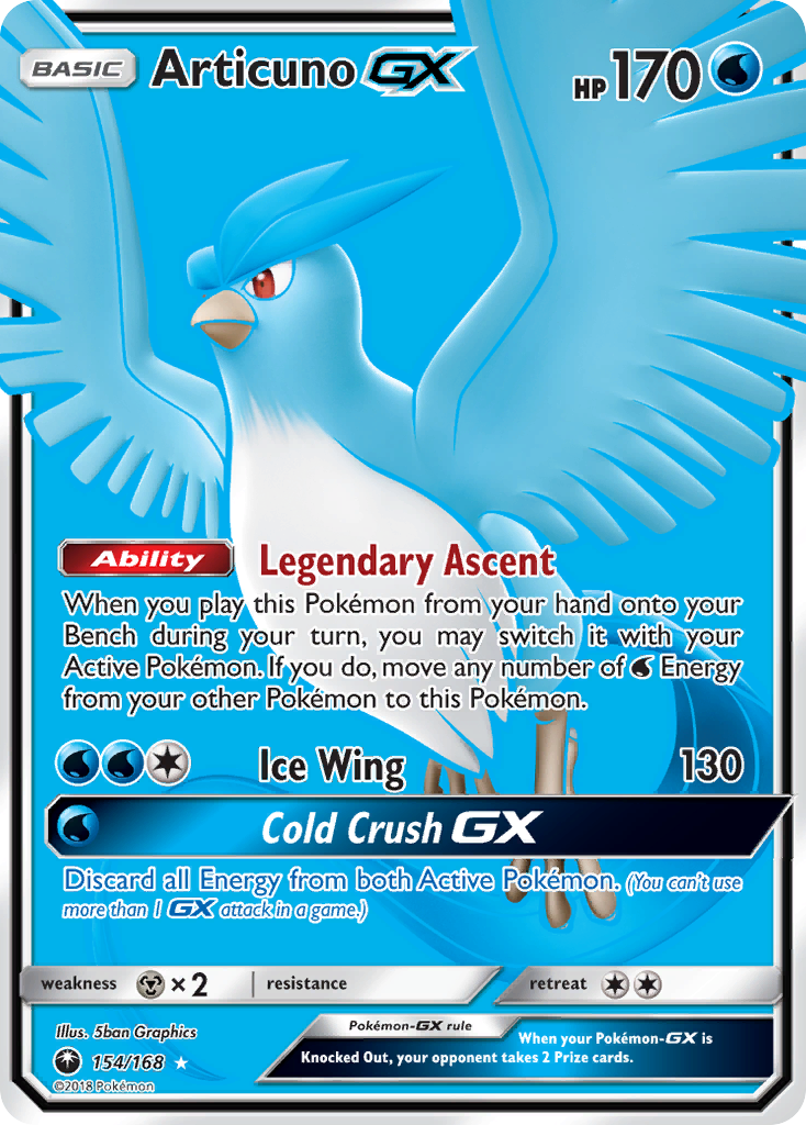 Articuno GX (154/168) [Sun & Moon: Celestial Storm] | Game Haven TX