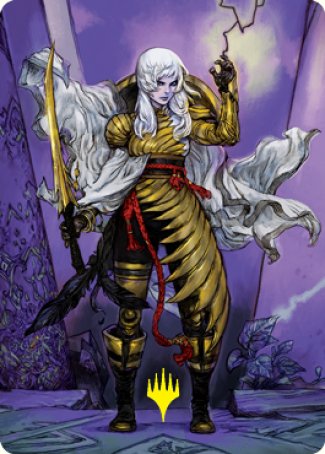 The Wandering Emperor 1 Art Card (Gold-Stamped Signature) [Kamigawa: Neon Dynasty Art Series] | Game Haven TX