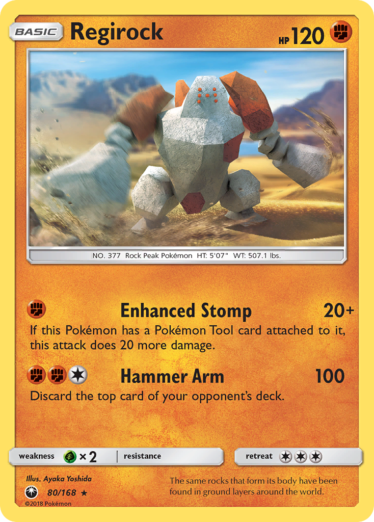 Regirock (80/168) [Sun & Moon: Celestial Storm] | Game Haven TX
