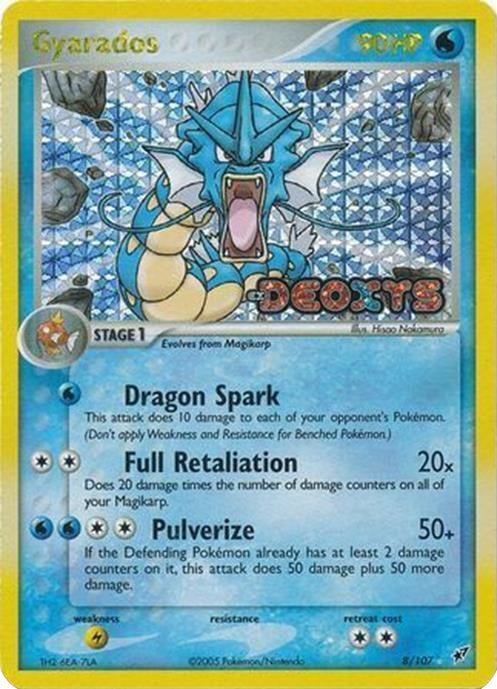 Gyarados (8/107) (Stamped) [EX: Deoxys] | Game Haven TX