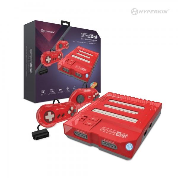 RetroN 3 HD 3-in-1 Retro Gaming Console for NES®, Super NES®/Super Famicom™, and Genesis®/Mega Drive (Jasper Red) - Hyperkin | Game Haven TX