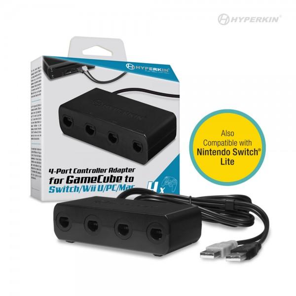 4-Port Controller Adapter for GameCube to Switch/ Wii U/ PC/ Mac - Hyperkin