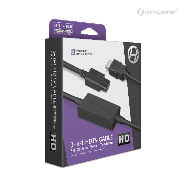 3-In-1 HDTV Cable for GameCube/ N64/ SNES - Hyperkin | Game Haven TX