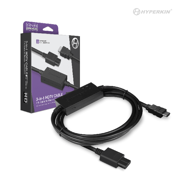 3-In-1 HDTV Cable for GameCube/ N64/ SNES - Hyperkin | Game Haven TX