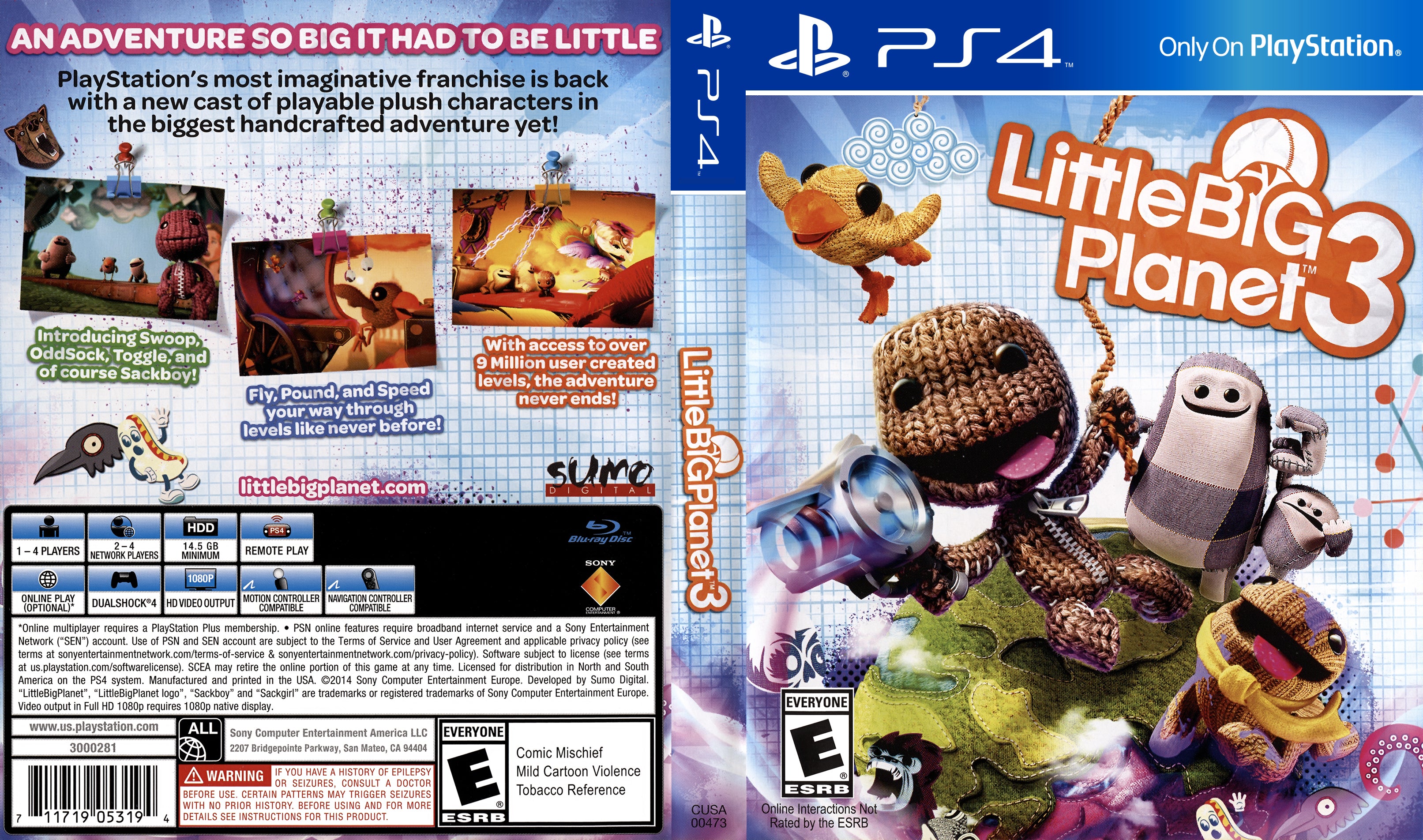 LittleBigPlanet 3 - PlayStation 4 (DUPLICATE) | Game Haven TX